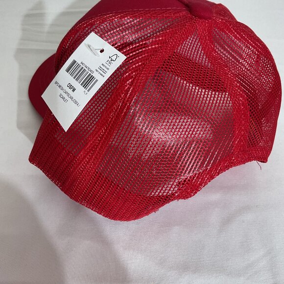 Bass Pro Shops Red Mesh Trucker Cap Adjustable Snapback Unisex - Picture 2 of 4